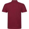 Burgundy - Back - PRO RTX Mens Pro Pique Polo Shirt