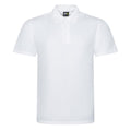 White - Front - PRO RTX Mens Pro Pique Polo Shirt