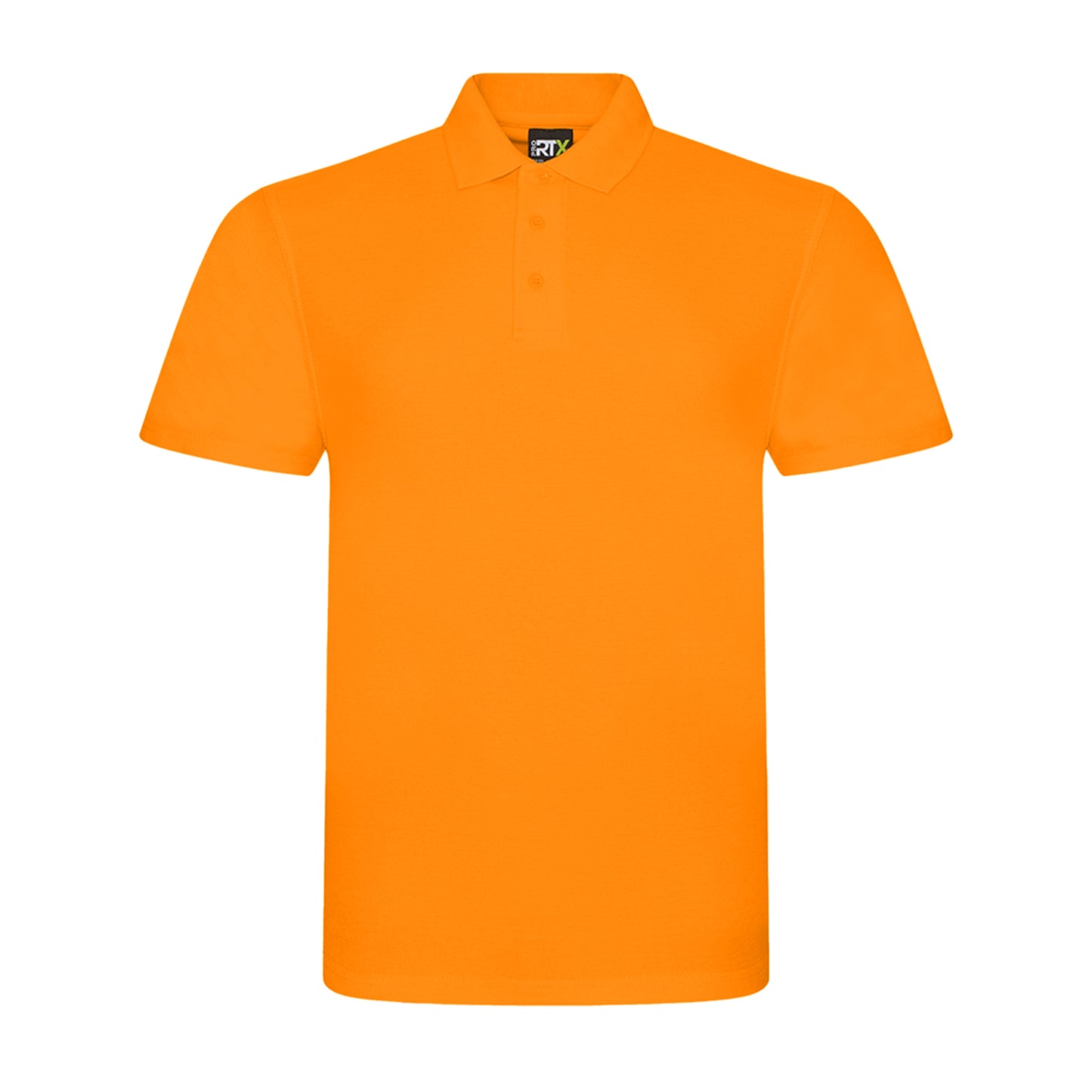 Orange - Front - PRO RTX Mens Pro Pique Polo Shirt