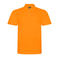 Orange - Front - PRO RTX Mens Pro Pique Polo Shirt