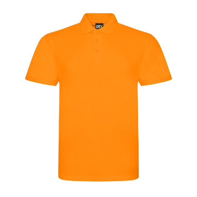 Orange - Front - PRO RTX Mens Pro Pique Polo Shirt