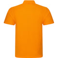 Orange - Back - PRO RTX Mens Pro Pique Polo Shirt