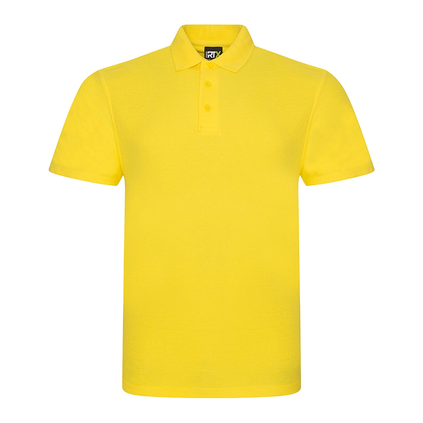 Yellow - Front - PRO RTX Mens Pro Pique Polo Shirt