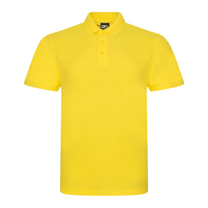 Yellow - Front - PRO RTX Mens Pro Pique Polo Shirt
