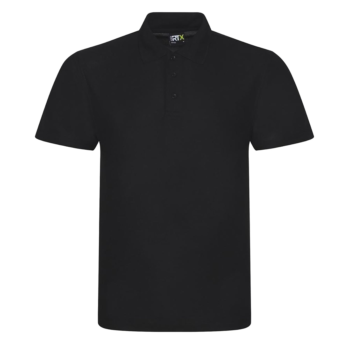 Black - Front - PRO RTX Mens Pro Pique Polo Shirt