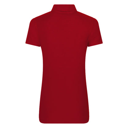Red - Back - PRO RTX Womens-Ladies Pro Piqu Polo Shirt