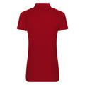 Red - Back - PRO RTX Womens-Ladies Pro Piqu Polo Shirt