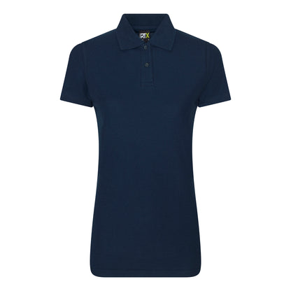 Navy - Front - PRO RTX Womens-Ladies Pro Piqu Polo Shirt