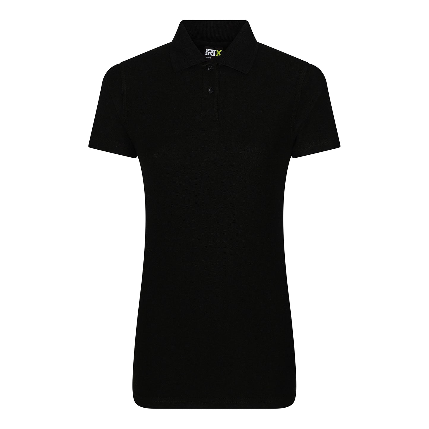Black - Front - PRO RTX Womens-Ladies Pro Piqu Polo Shirt