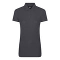Solid Grey - Front - PRO RTX Womens-Ladies Pro Piqu Polo Shirt
