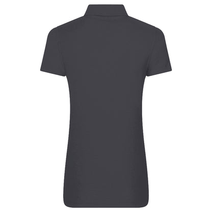 Solid Grey - Back - PRO RTX Womens-Ladies Pro Piqu Polo Shirt