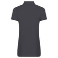 Solid Grey - Back - PRO RTX Womens-Ladies Pro Piqu Polo Shirt