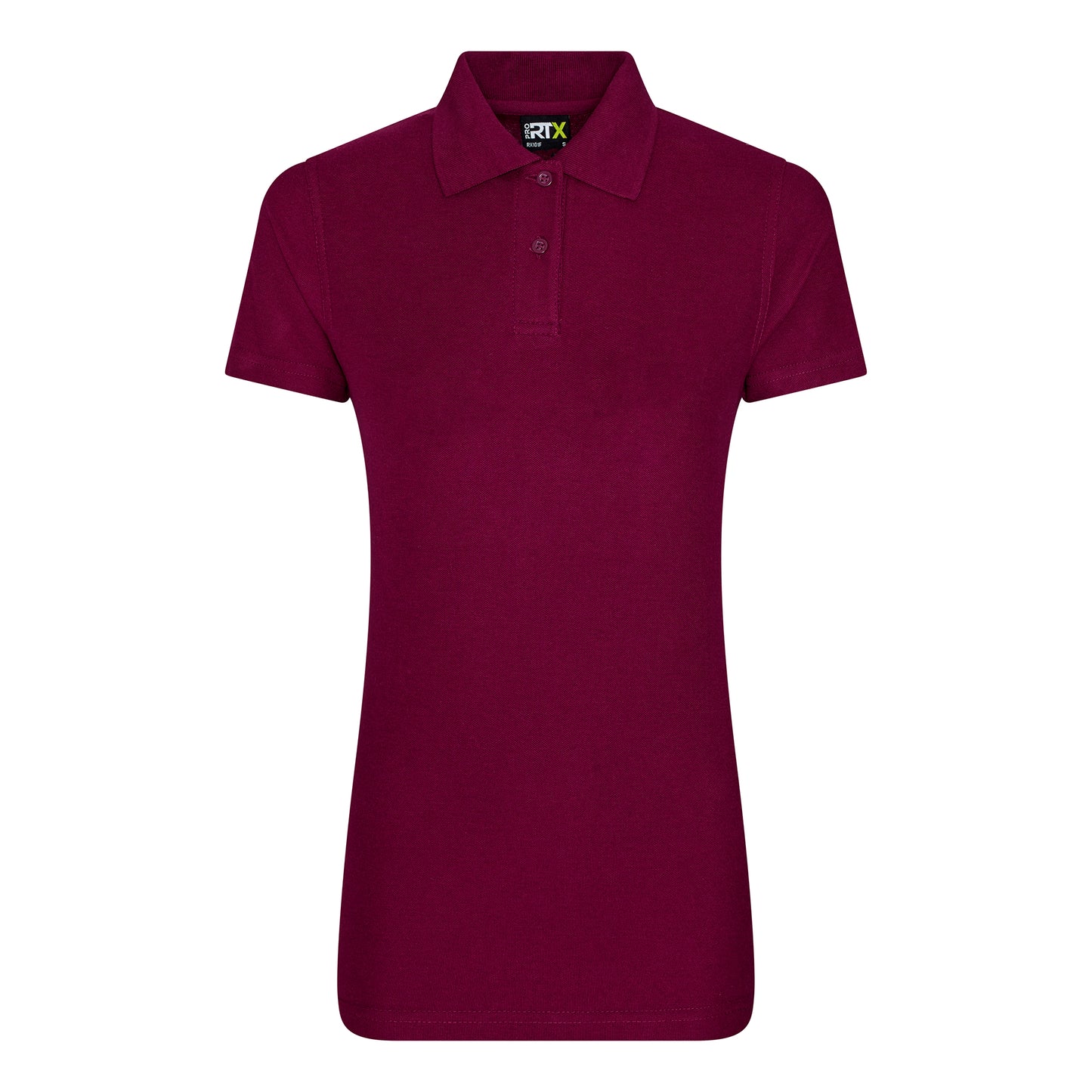 Burgundy - Front - PRO RTX Womens-Ladies Pro Piqu Polo Shirt