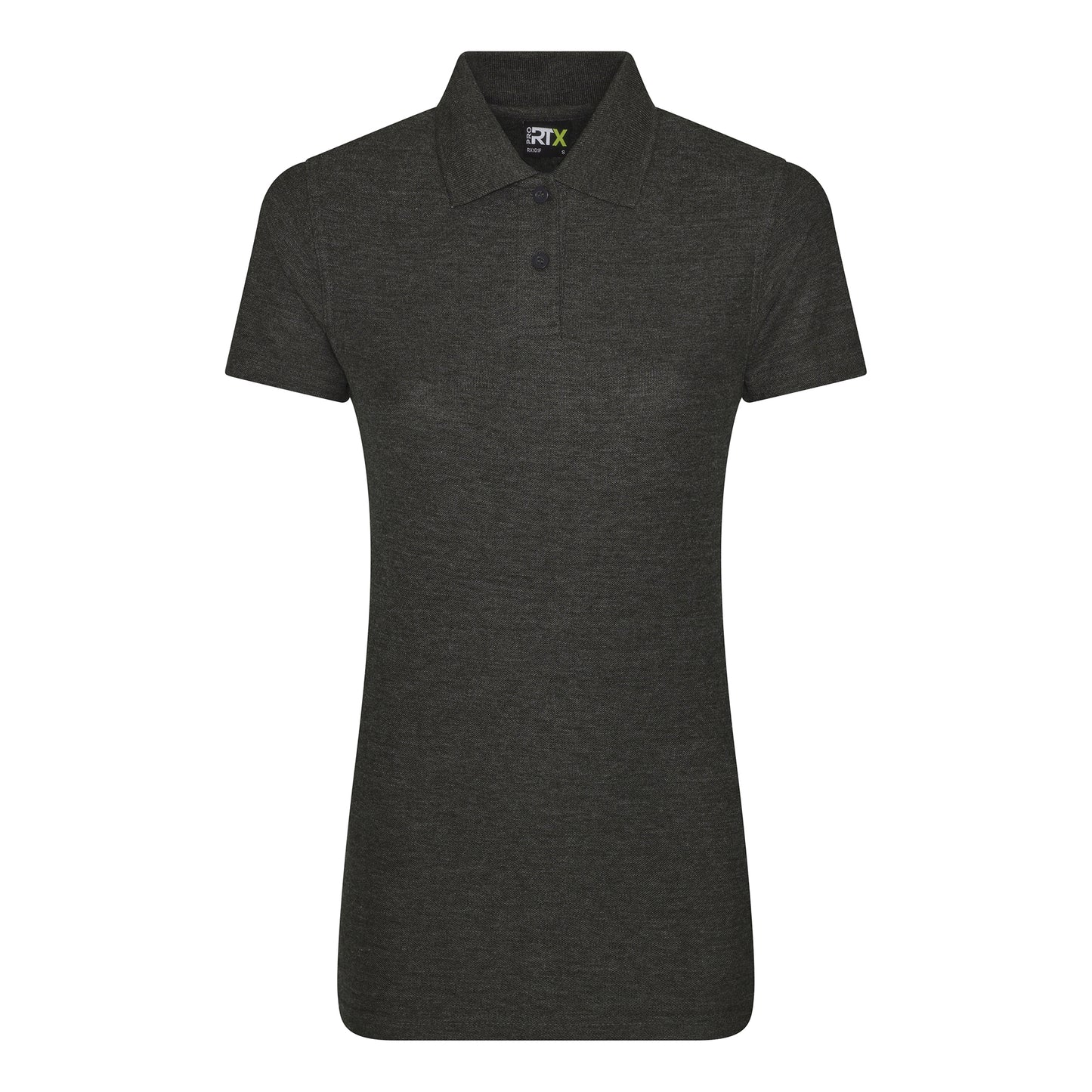 Charcoal - Front - PRO RTX Womens-Ladies Pro Piqu Polo Shirt