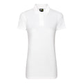 White - Front - PRO RTX Womens-Ladies Pro Piqu Polo Shirt