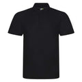 Black - Front - PRO RTX Mens Pro Polyester Polo Shirt