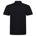 Black - Back - PRO RTX Mens Pro Polyester Polo Shirt