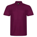 Burgundy - Front - PRO RTX Mens Pro Polyester Polo Shirt