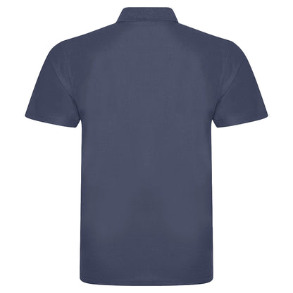 Solid Grey - Back - PRO RTX Mens Pro Polyester Polo Shirt