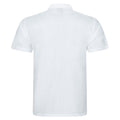 White - Back - PRO RTX Mens Pro Polyester Polo Shirt