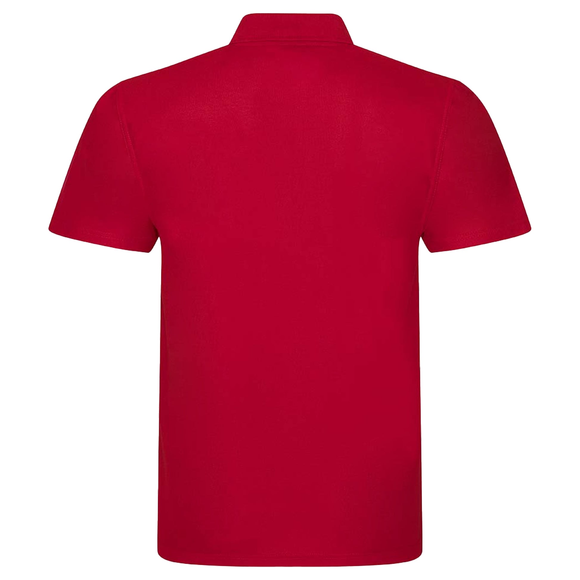 Red - Back - PRO RTX Mens Pro Polyester Polo Shirt