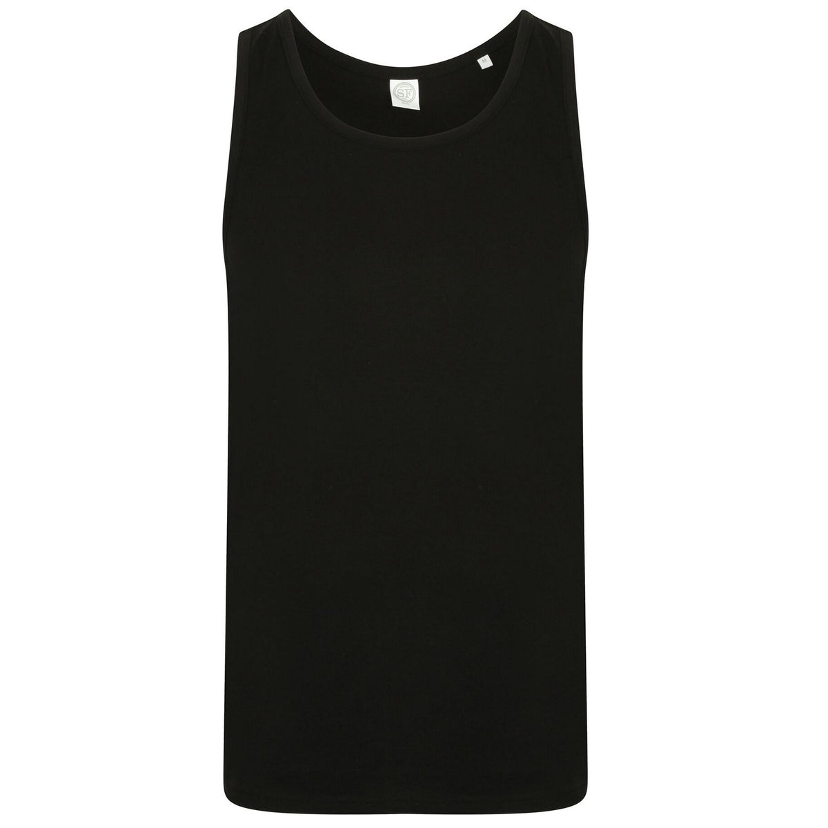 Black - Front - SF Mens Feel Good Stretch Vest