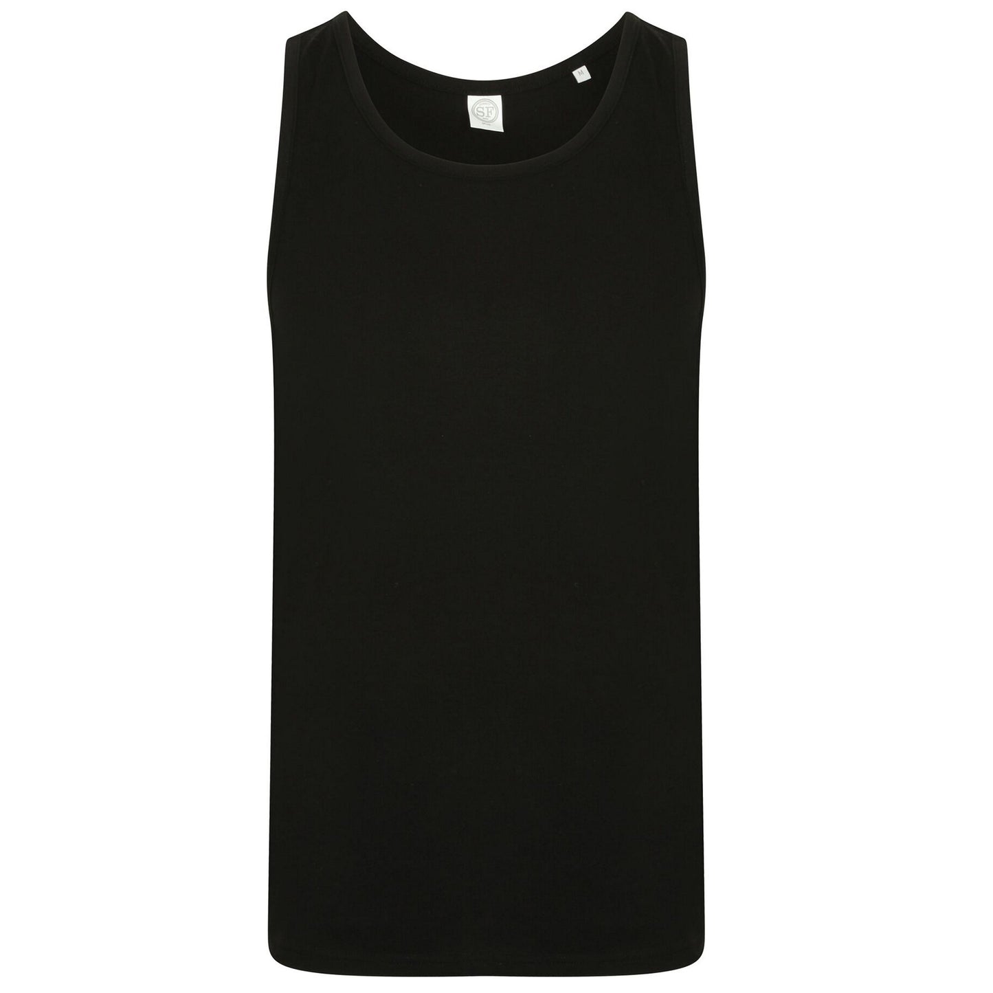 Black - Front - SF Mens Feel Good Stretch Vest