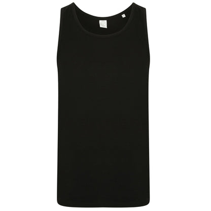 Black - Front - SF Mens Feel Good Stretch Vest
