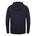 Navy - Back - SF Unisex Adults Slim Fit Zip Hooded Sweatshirt