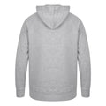 Heather Grey - Back - SF Unisex Adults Slim Fit Zip Hooded Sweatshirt