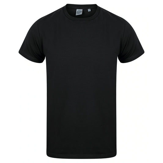 Black - Front - SF Minni Childrens-Kids Feel Good Stretch T-Shirt