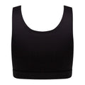 Black-Black - Side - SF Minni Childrens Girls Fashion Crop Top