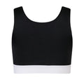 Black-White - Close up - SF Minni Childrens Girls Fashion Crop Top