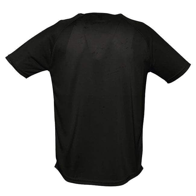 Black - Back - SOLS Mens Sporty Short Sleeve Performance T-Shirt