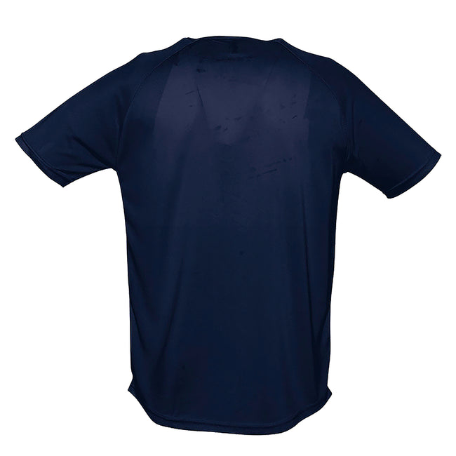 French Navy - Back - SOLS Mens Sporty Short Sleeve Performance T-Shirt