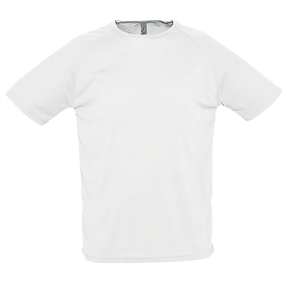 White - Front - SOLS Mens Sporty Short Sleeve Performance T-Shirt