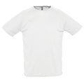 White - Front - SOLS Mens Sporty Short Sleeve Performance T-Shirt