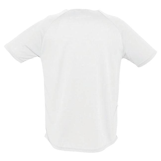 White - Back - SOLS Mens Sporty Short Sleeve Performance T-Shirt