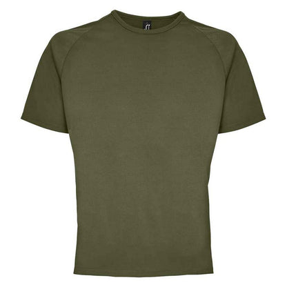 Army - Front - SOLS Mens Sporty Short Sleeve Performance T-Shirt