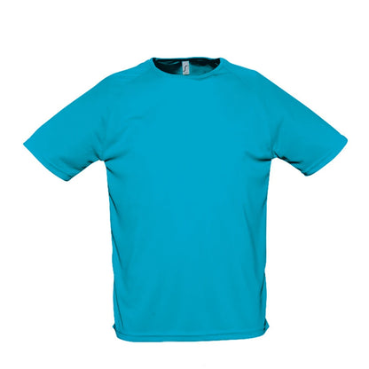 Aqua - Front - SOLS Mens Sporty Short Sleeve Performance T-Shirt