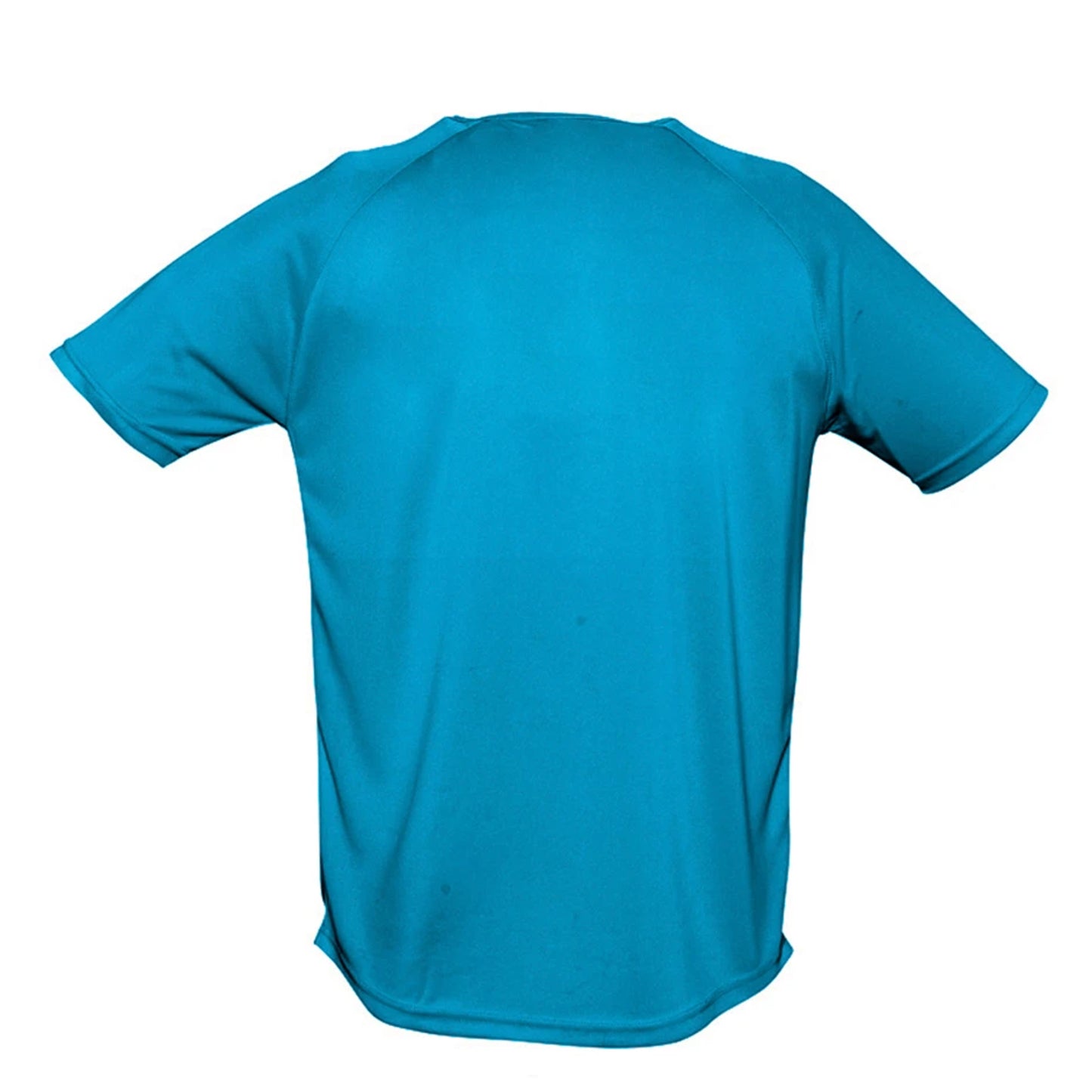 Aqua - Back - SOLS Mens Sporty Short Sleeve Performance T-Shirt