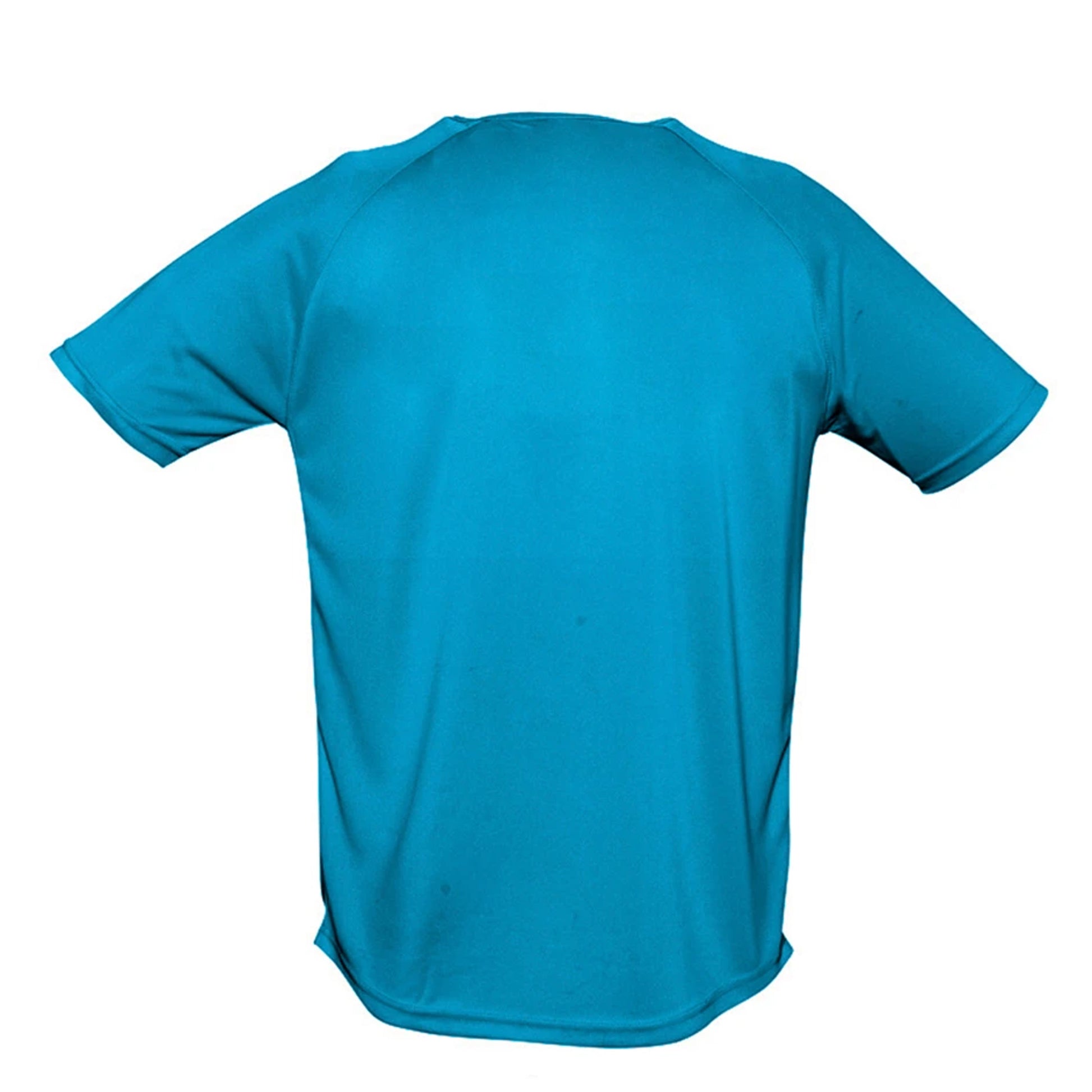 Aqua - Back - SOLS Mens Sporty Short Sleeve Performance T-Shirt