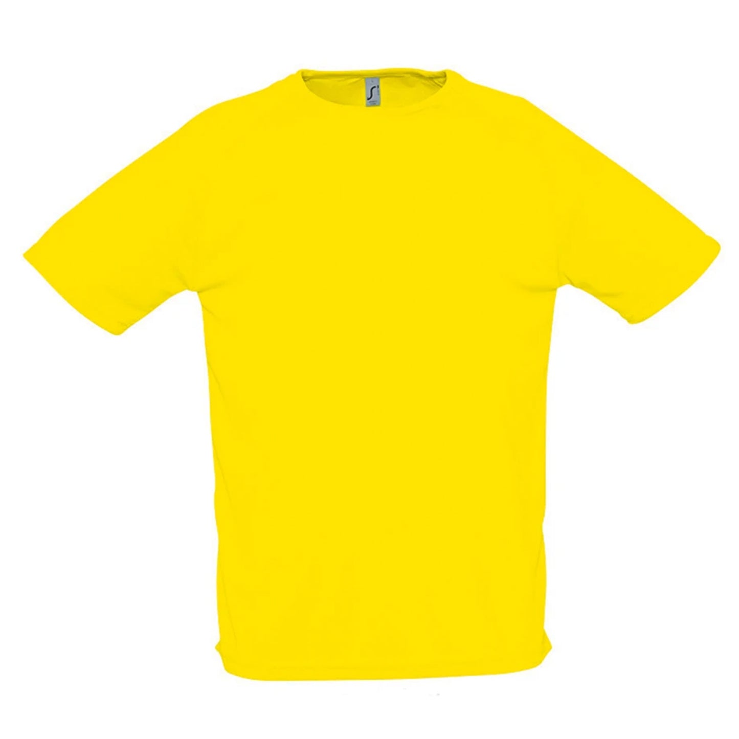 Lemon - Front - SOLS Mens Sporty Short Sleeve Performance T-Shirt