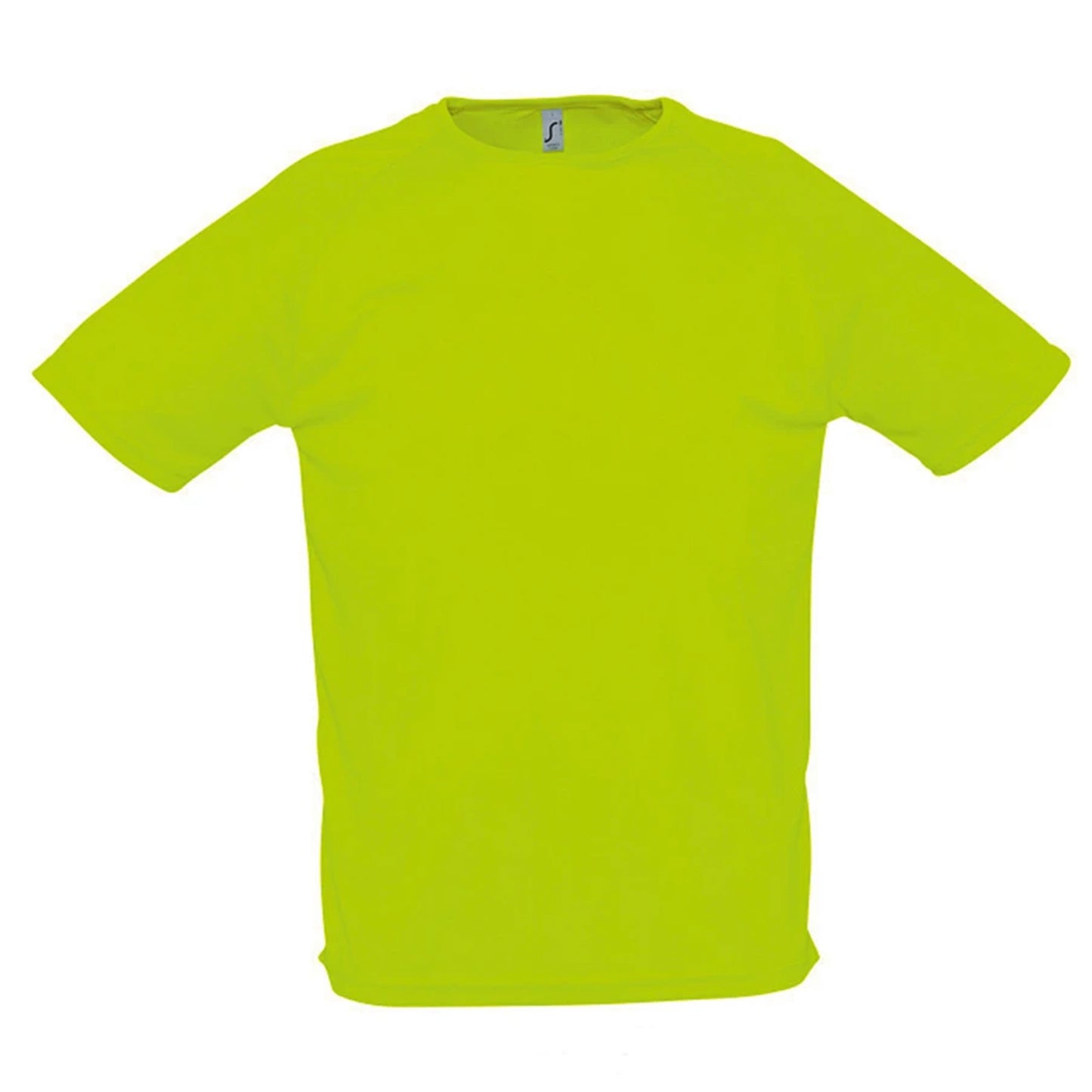 Neon Green - Front - SOLS Mens Sporty Short Sleeve Performance T-Shirt