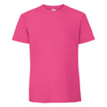 Fuchsia - Front - Fruit Of The Loom Mens Ringspun Premium T-Shirt