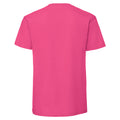 Fuchsia - Back - Fruit Of The Loom Mens Ringspun Premium T-Shirt