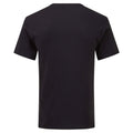 Black - Back - Fruit Of The Loom Mens Original V Neck T-Shirt