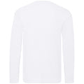 White - Side - Fruit Of The Loom Mens Original Long Sleeve T-Shirt