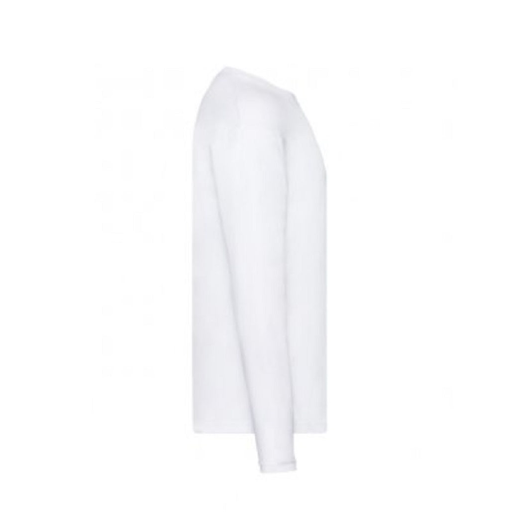 White - Lifestyle - Fruit Of The Loom Mens Original Long Sleeve T-Shirt