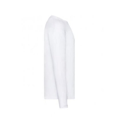 White - Lifestyle - Fruit Of The Loom Mens Original Long Sleeve T-Shirt